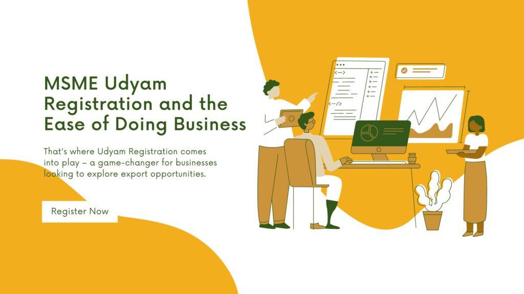 MSME Udyam Registration and the Ease of Doing Business